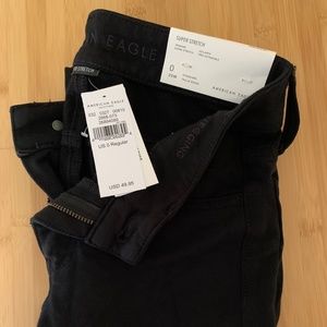 American Eagle Super Stretch Jegging, Black, Size 0